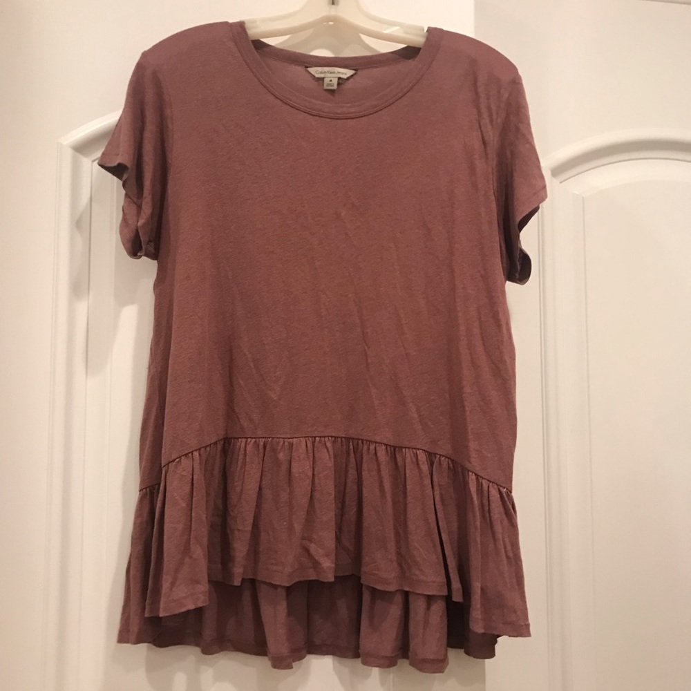 Cute linen Peplum top